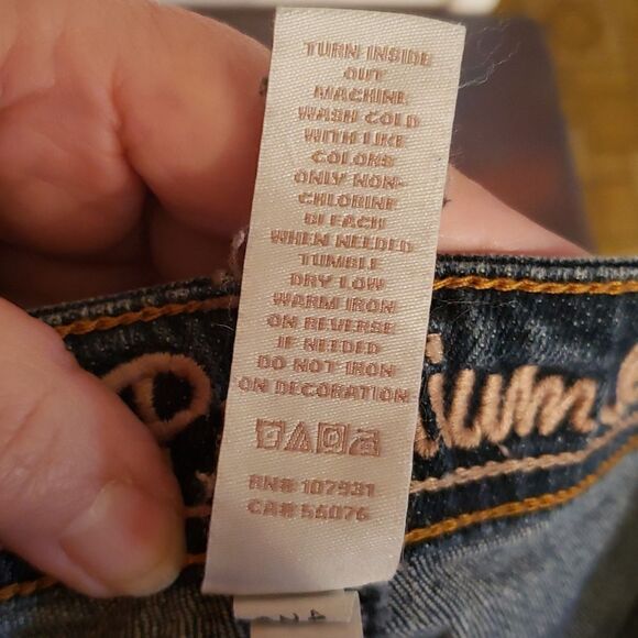 EUC Justice Girls Jeans Sz 10 1/2 - Picture 7 of 9